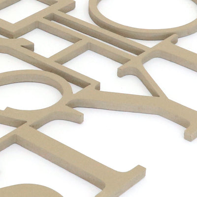 scritta in legno trend fashion style - decorazione per l'ingresso o salotto 