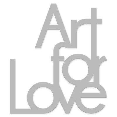 scritta in legno art for love - decorazione per la casa o negozi 