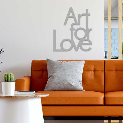 scritta in legno art for love - decorazione per la casa o negozi 