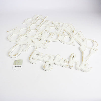 Scritta in Legno In cucina cose Magiche