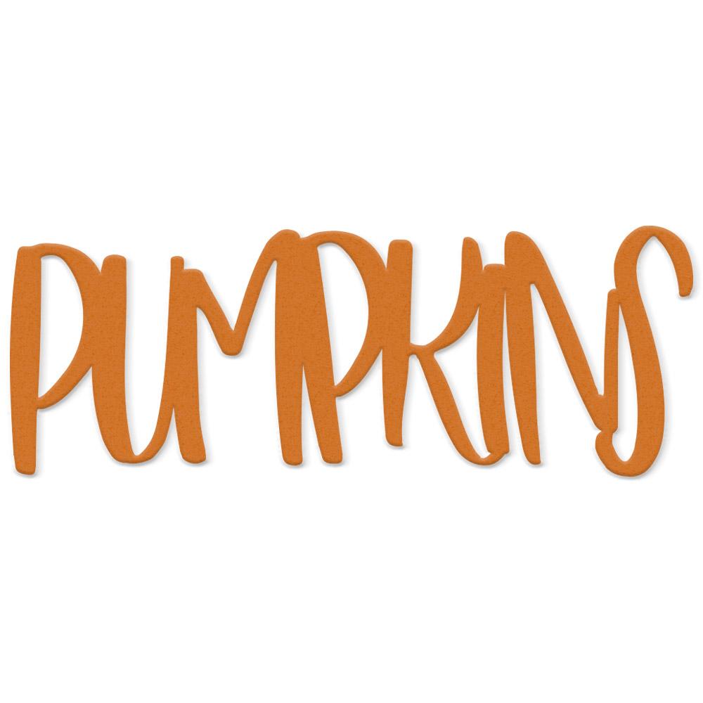 Pumpkins wooden writing