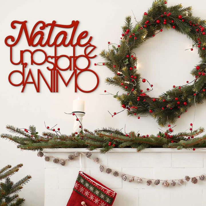 Hanging lettering Christmas is a state of mind
