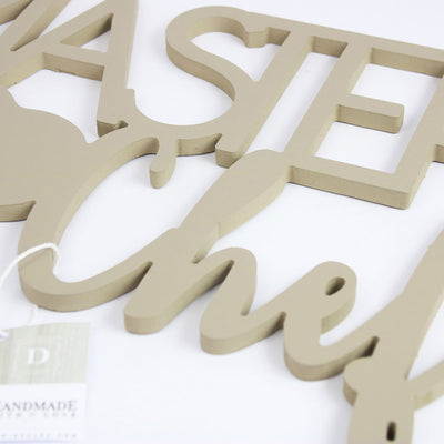 Scritta in Legno Master Chef