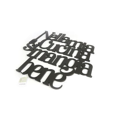 Scritta in Legno Nella mia cucina si mangia bene