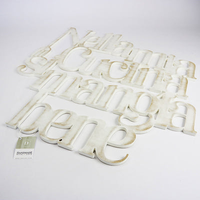 Scritta in Legno Nella mia cucina si mangia bene