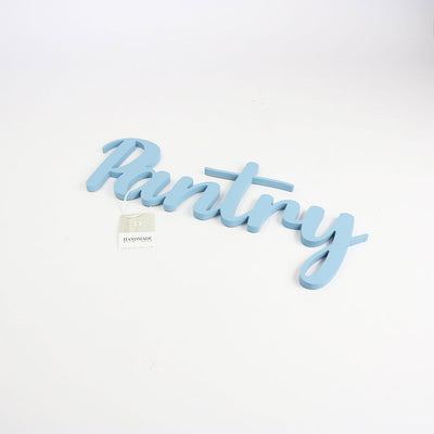 Scritta in Legno Pantry