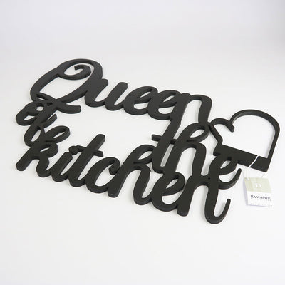 Scritta in Legno Queen of the Kitchen