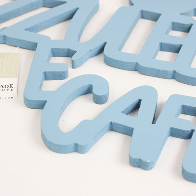 Scritta in Legno Na Tazzulella e Cafè