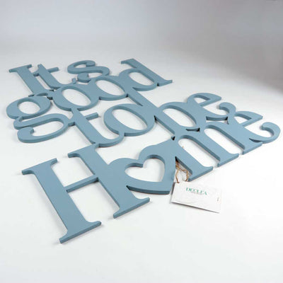 Scritta in Legno It's good to be Home