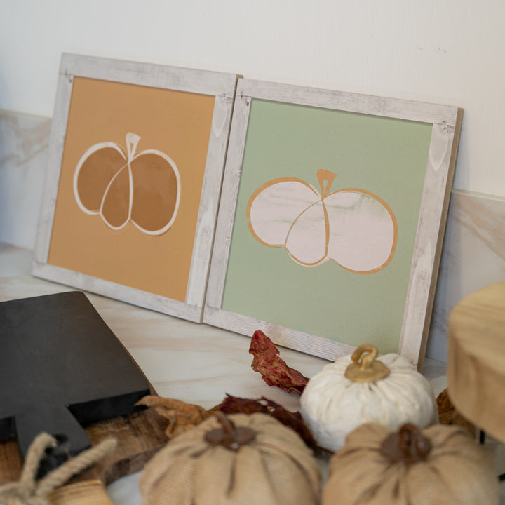 Pumpkin tablet with background