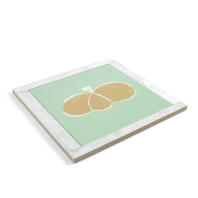 Pumpkin tablet green background