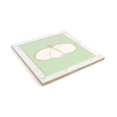 White pumpkin bar with green background