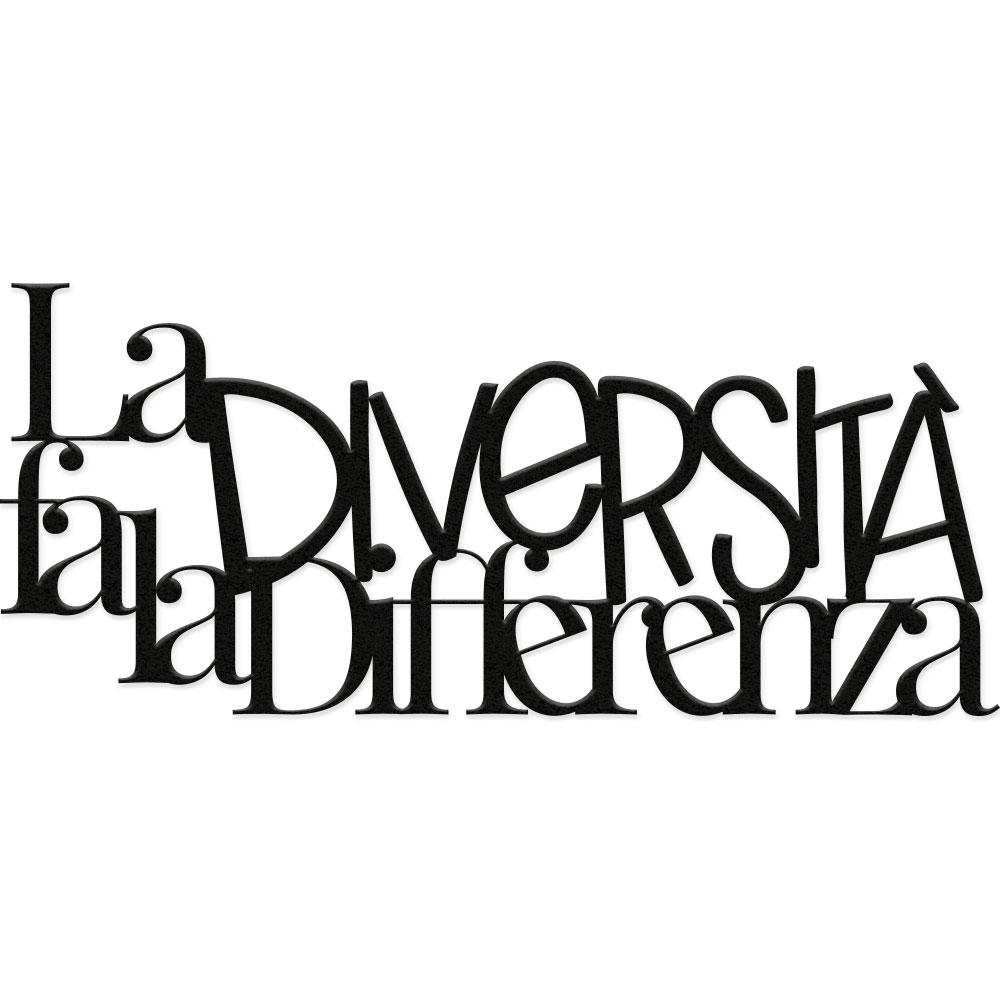 Decorazione in legno La diversità fa la differenza