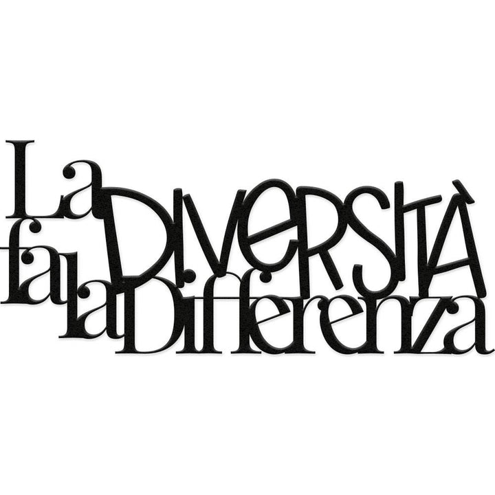 Decorazione in legno La diversità fa la differenza