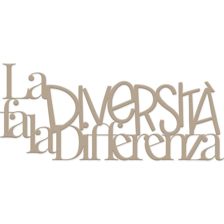 Decorazione in legno La diversità fa la differenza