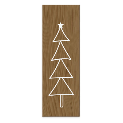 Christmas tree wood effect tablet