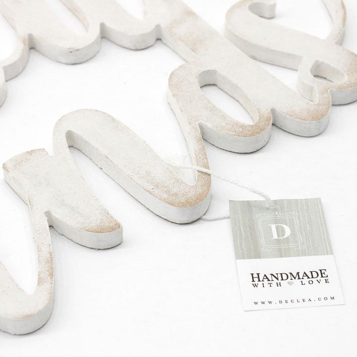 Scritta in Legno Wash your Hands