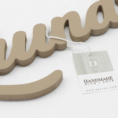 Scritta in Legno Laundry