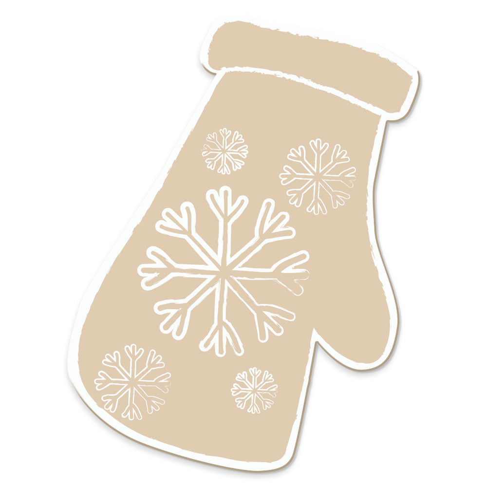 Christmas tablet Natural glove