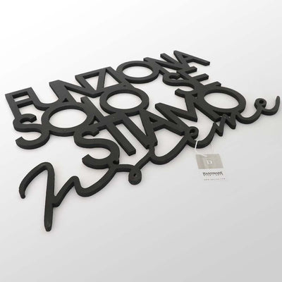 Scritta in Legno Solo se stiamo insieme