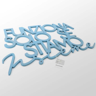 Scritta in Legno Solo se stiamo insieme