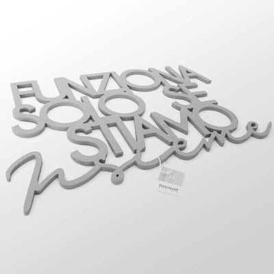 Scritta in Legno Solo se stiamo insieme