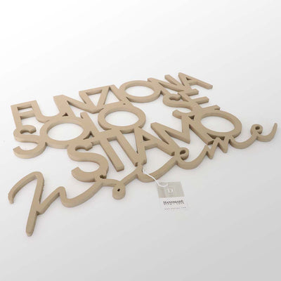 Scritta in Legno Solo se stiamo insieme