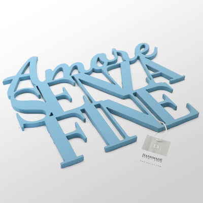 Scritta in Legno Amore senza fine