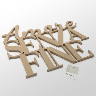 Scritta in Legno Amore senza fine