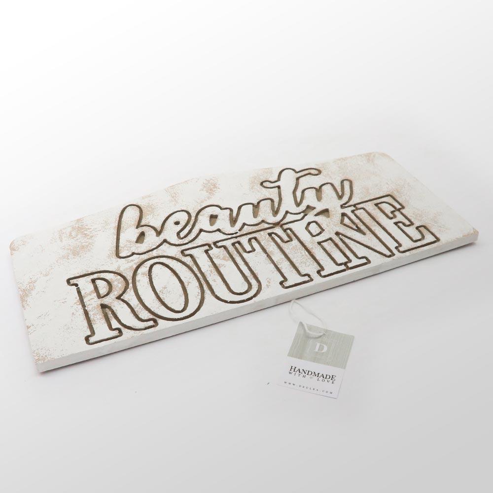 Scritta in Legno Beauty Routine