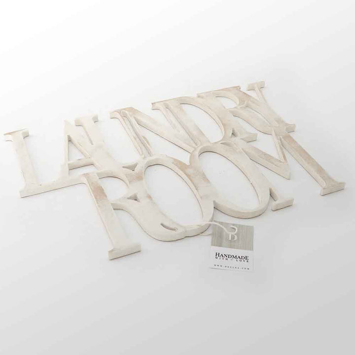 Scritta in Legno Laudry Room