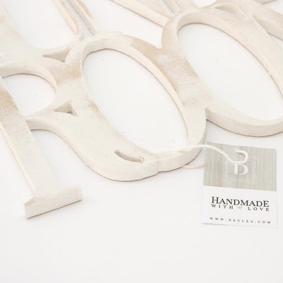 Scritta in Legno Laundry Room