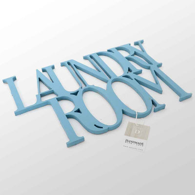 Scritta in Legno Laundry Room