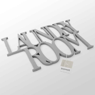Scritta in Legno Laundry Room