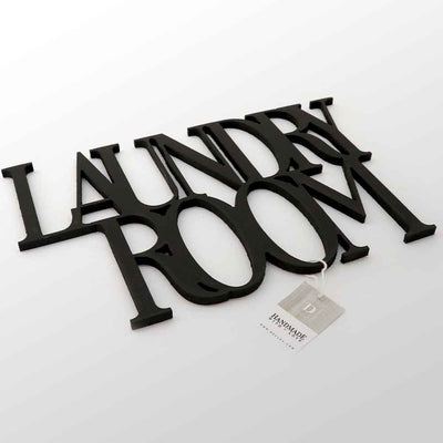 Scritta in Legno Laundry Room