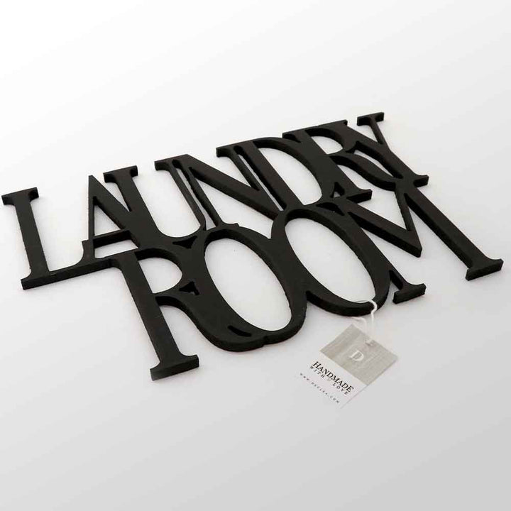 Scritta in Legno Laudry Room