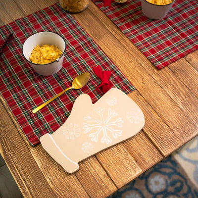 Christmas tablet Natural glove