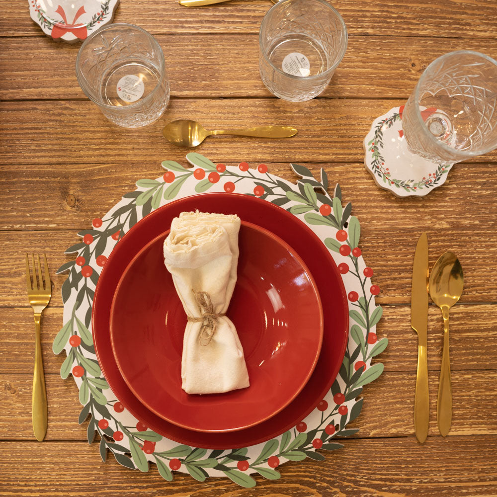 Merry Christmas Garland Placemat