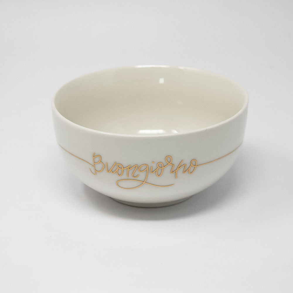 Porcelain bowl Good morning