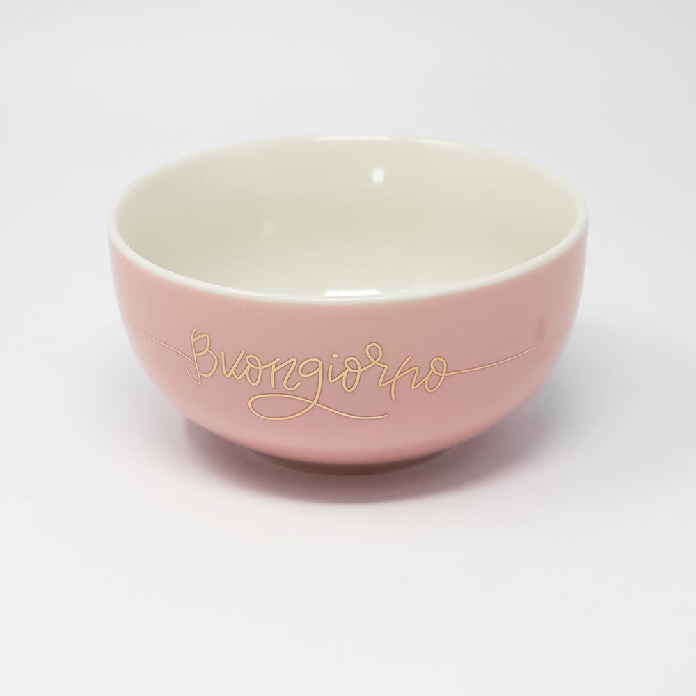 Porcelain bowl Good morning