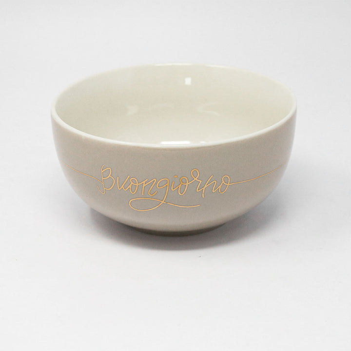 Porcelain bowl Good morning