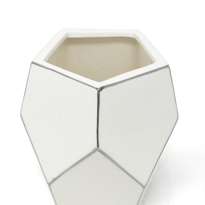 Vaso in ceramica geometrico Basso