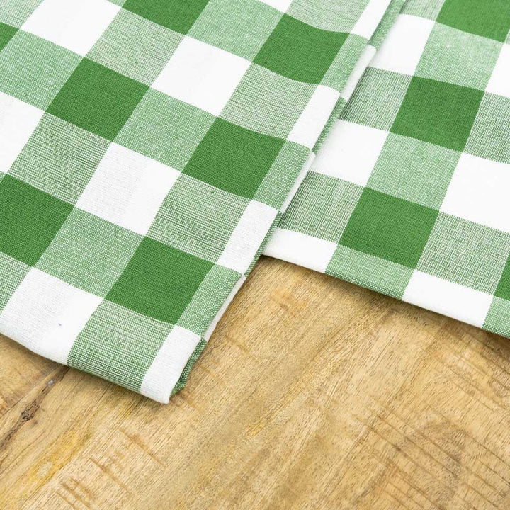 100% Cotton checked tablecloth