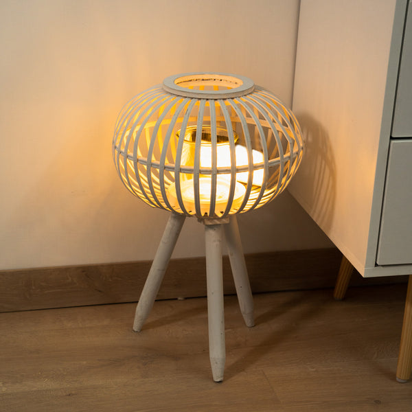 Lanterna porta candela in legno Ovale – Declea