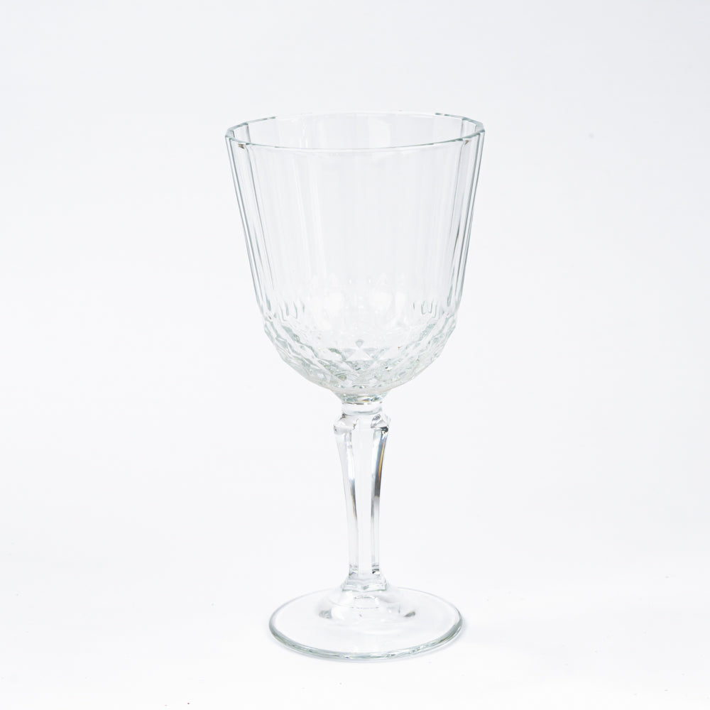 Set of 6 Diony inlaid crystal wine glasses 