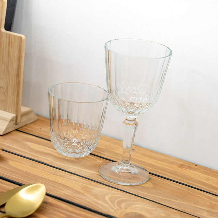 Set of 6 glasses in Diony inlaid crystal 