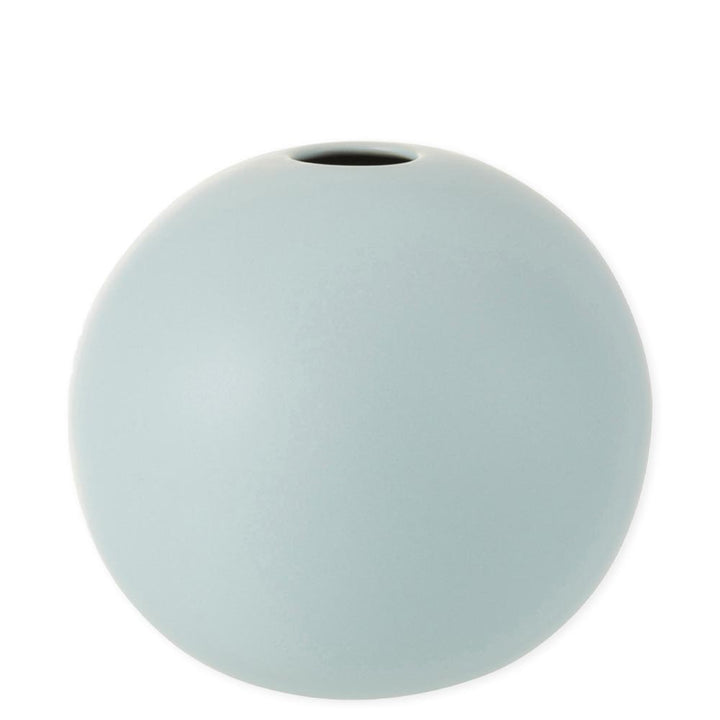 Vaso Palla in Ceramica Opaco Blu Pastello