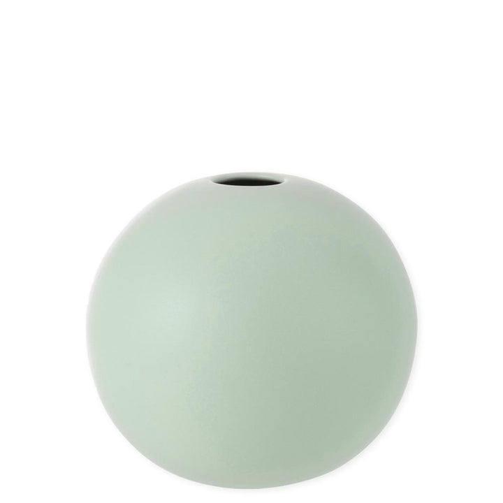Vaso Palla in Ceramica Opaco Verde Pastello