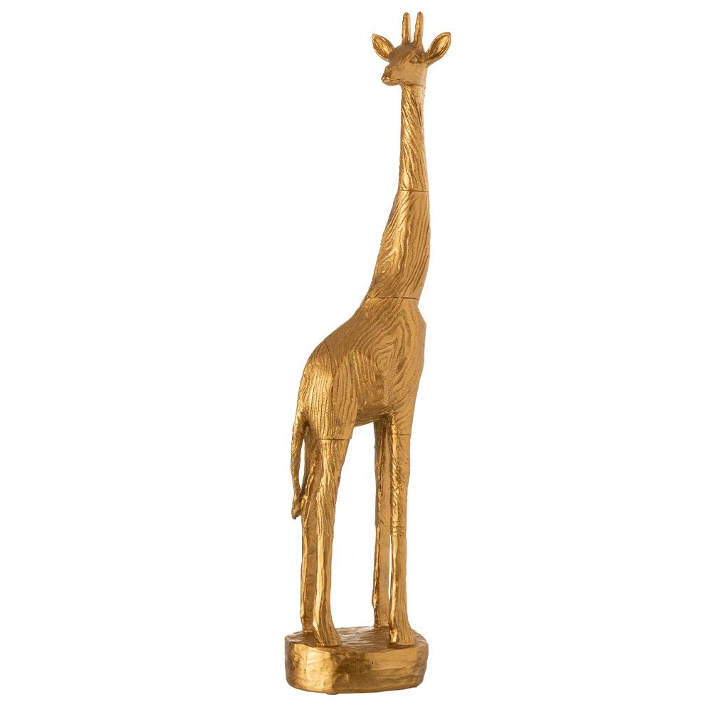 Gold resin giraffe