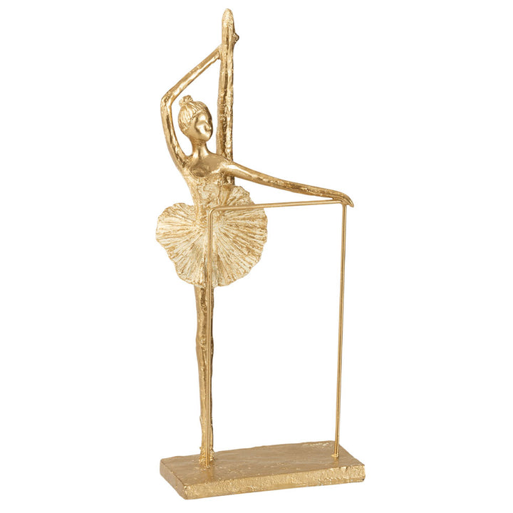 Ballerina Leg In The Air Gold Resin